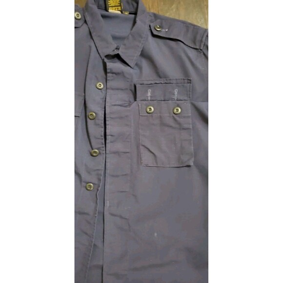 Propper 89706 Navy Blue Long Sleeve Tactical Button Up Shirt (No Show Buttons) - Picture 4 of 8